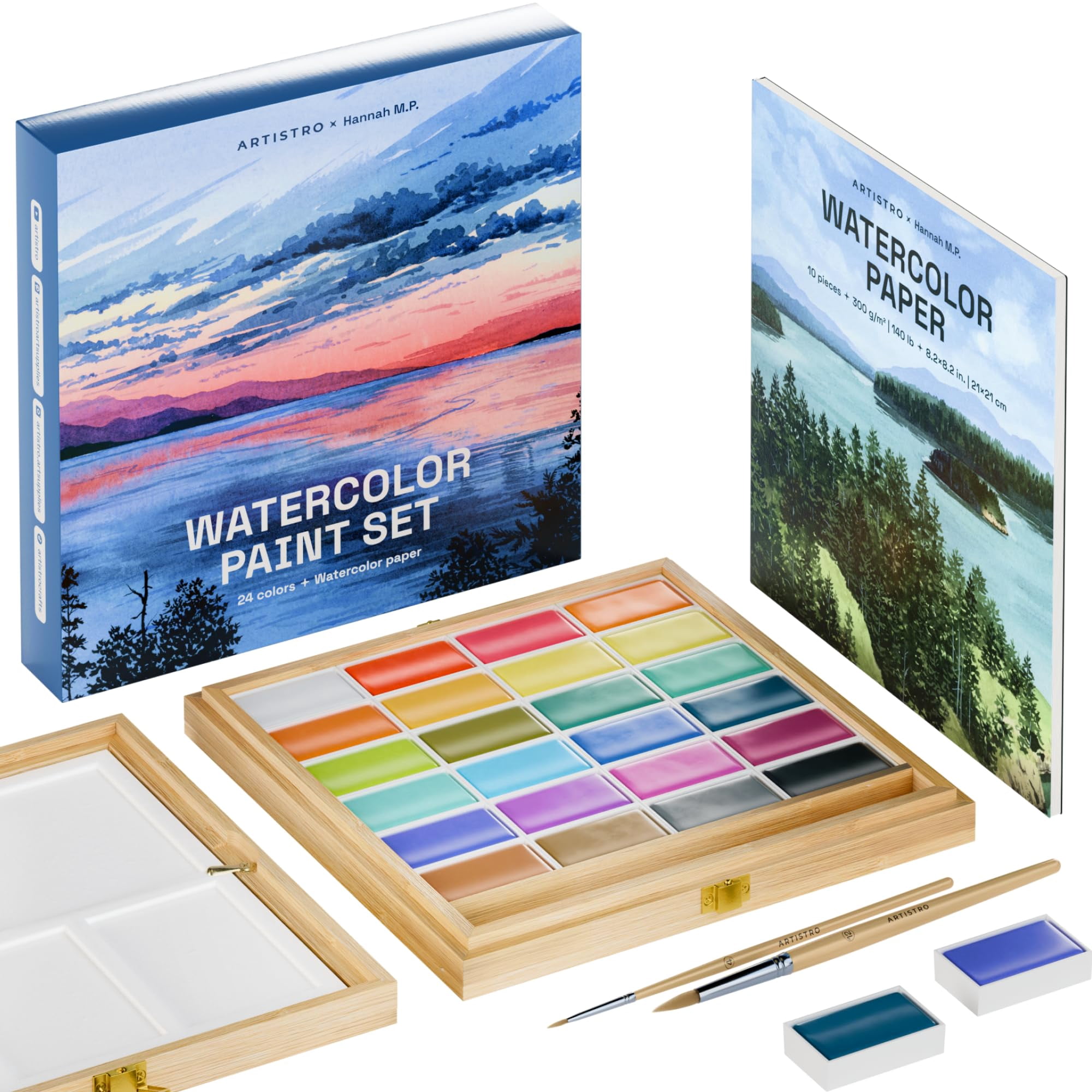 Artistro - Set De Pinturas De Acuarela X Hannah M P Edición Limitada