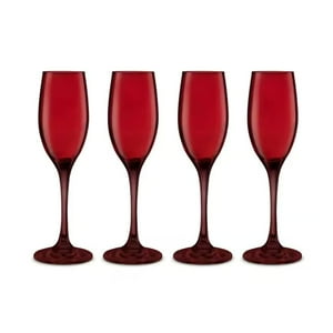 Allegra - Set 4 Copas Espumante 180Ml Champagne Full Celebracion Rojo
