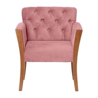 Latam Home - Sitial Kiel Tela Velvet Palo Rosa