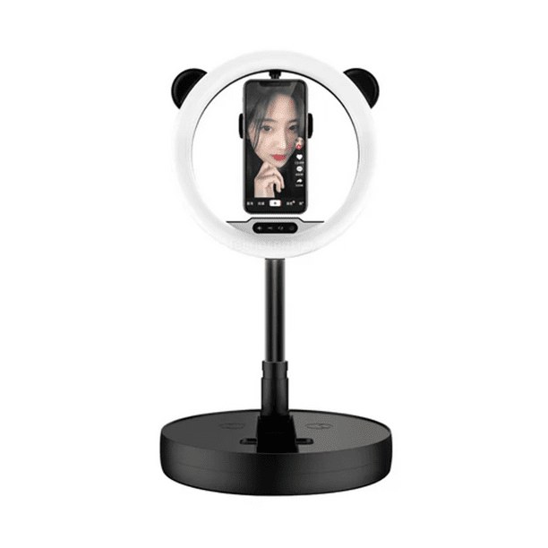 Aro Led Aro De Luz Orejas De Gato Aro Luz Led Portatil G2 Con Base