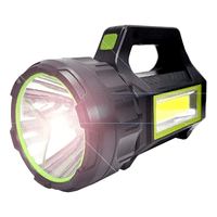 Genérico - Linterna Reflector Led Recargable Carga Usb 1000Lm Linterna Negro Luz Blanco