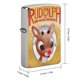 thumbnail image 2 of Rudolf el de la nariz roja-theme Copper Metal Lighter Shell, Premium Replacement Refillable Lighter Case with Durable Metal Construction, Compatible with Zippo and Most Standard Lighter Models, 2 of 6