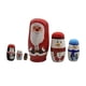 thumbnail image 2 of Muñecas Matryoshka navideñas tradicionales, muñecas rusas anidadas, muñecas coleccionables hechas a mano para el hogar, cafetería, escritorio, regalos, 2 of 5