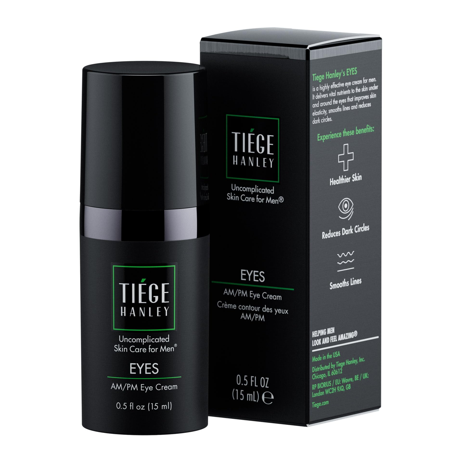 Crema De Ojos Tiege Hanley Reduce Las Ojeras, 15 Ml, Para Hombres