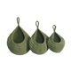 thumbnail image 3 of 3 Cestas Colgantes De Pared Decorativas De Punto Bohemias Para Cocina, Color Verde, 3 of 5