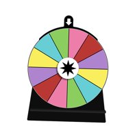 Bothyi - Rueda Giratoria De Color, Rueda De Ruleta Editable Para Restaurantes, Tiendas, Reuniones, 12 Ranuras