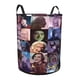 thumbnail image 2 of Villanos Cesta de lavandería de gran capacidad redonda con asa, bolsa para ropa sucia plegable, almacenamiento para dormitorio, baño y lavadero 44x35 cm, 2 of 6