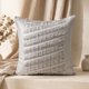 thumbnail image 1 of Pack 2 Cojines Chenille con Flecos 45x45 cm Boho Decorativos - Milos Gris, 1 of 5
