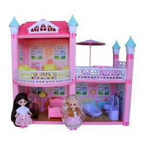 Total Click - Juguete Casa Castillo De Muñecas Armable 105Pcs