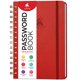 thumbnail image 1 of Libro de Contraseñas Clever Fox Mediano Rojo con Espiral, 1 of 7
