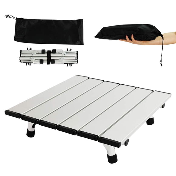 Mesa de camping TIYASTUN pequeña plegable de aluminio de 800 g