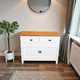 thumbnail image 1 of Aparador Buffet "Essential" Mueble de Madera Artesanal - Blanco - 100x40x90 cm, 1 of 3