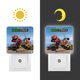 thumbnail image 3 of Dinotrux Luz nocturna LED con sensor de anochecer a amanecer para dormitorio, baño, pasillo, escaleras - Lámpara LED nocturna de enchufe, 0.5W - 1 pieza, 3 of 6