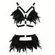 thumbnail image 3 of Sultry Feather Body Harness Belt - Hollow Out Cage Bra & Waist Bondage Harness Strap for Women - Sexy Lingerie & Underwear Accessories, 3 of 5