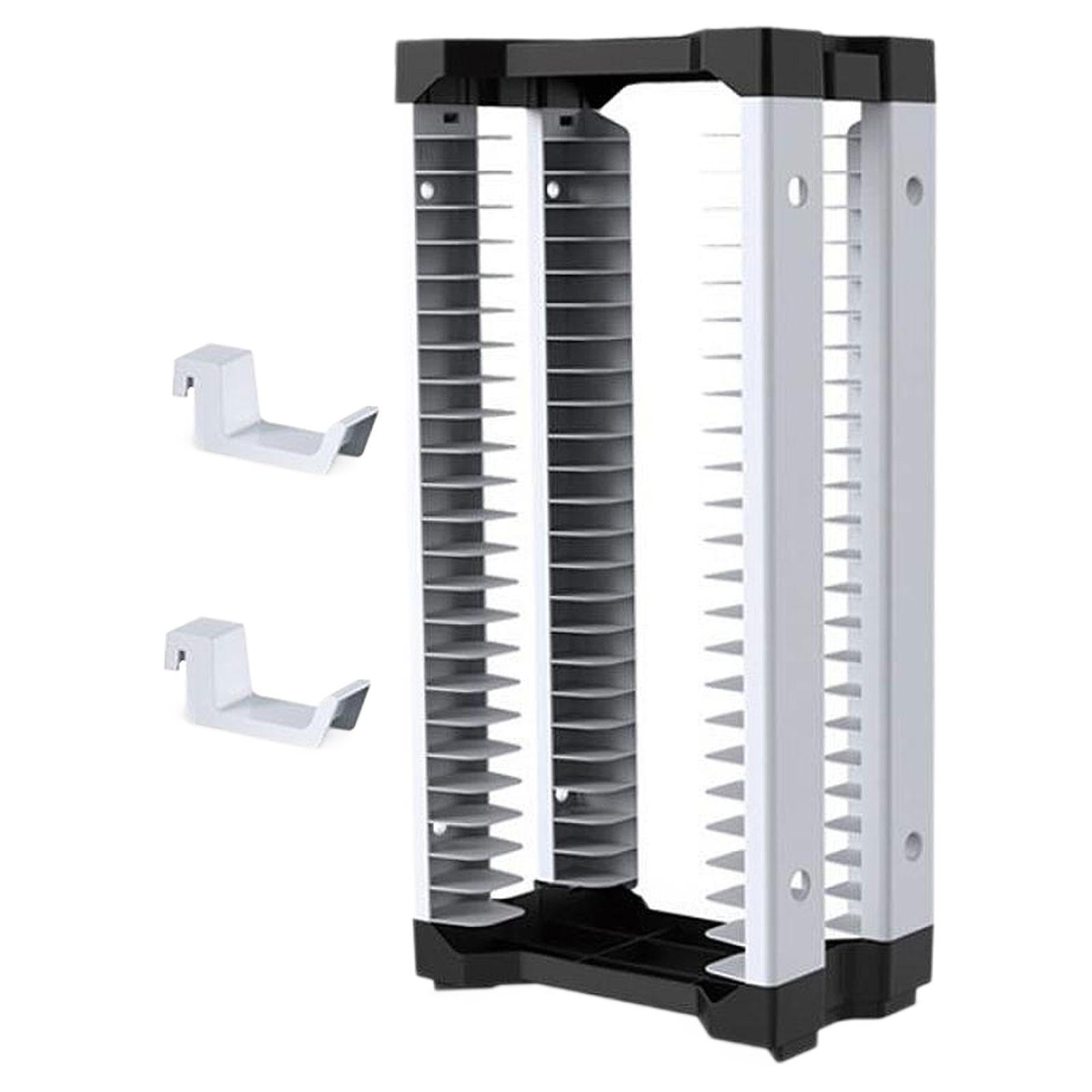 Magideal - Estante De Almacenamiento Para Torre De Juegos, Estante Organizador Para Exhibición De Videojuegos, Para Auriculares De Juegos, Controlador, Disco De