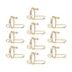 thumbnail image 3 of 10 Anillos para Uñas, Juego de Anillos para Uñas Halal, Extraíbles para Presionar sobre Las Uñas, Decoración de Uñas, Regalo para Mujer, Niña de Metal oro, 3 of 5