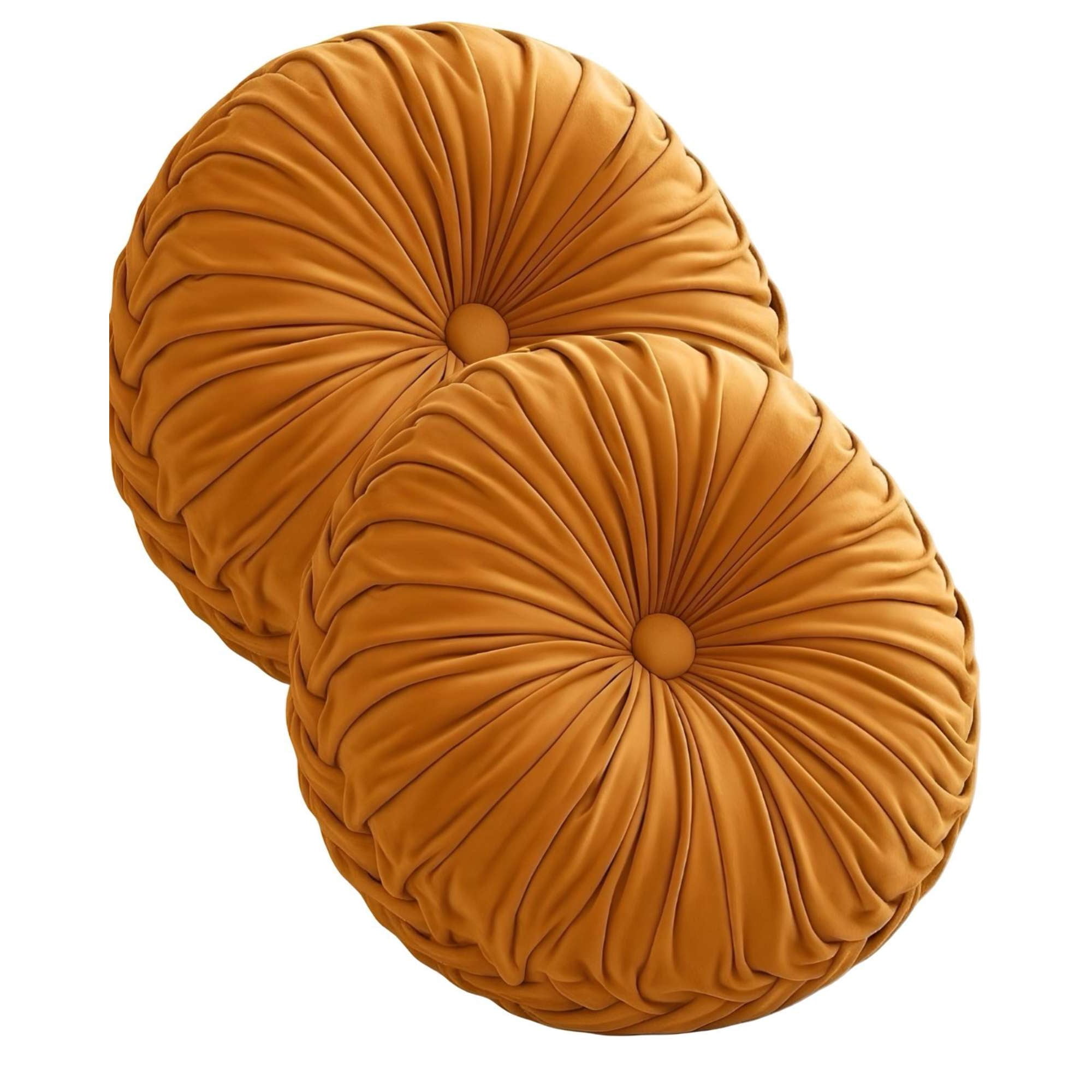 Imac Hogar - Pack De 2 Cojines Decorativos Redondo Elegante Y Sofisticado