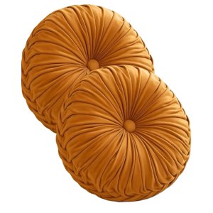 Imac Hogar - Pack De 2 Cojines Decorativos Redondo Elegante Y Sofisticado