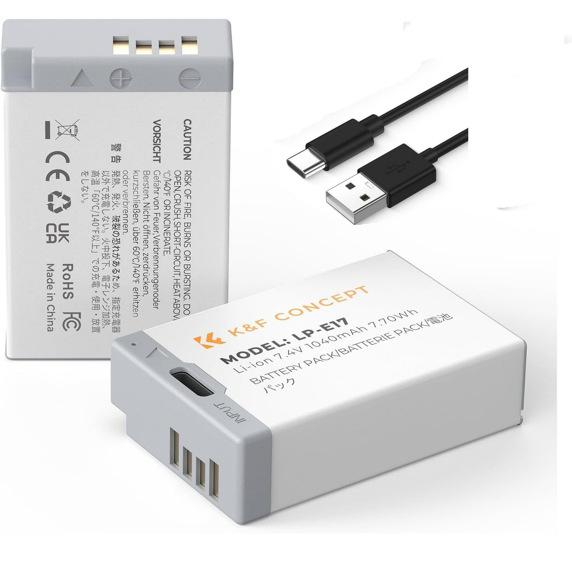 Kf Concept - Batería Usb-c Lp-e17 Canon 1040mah