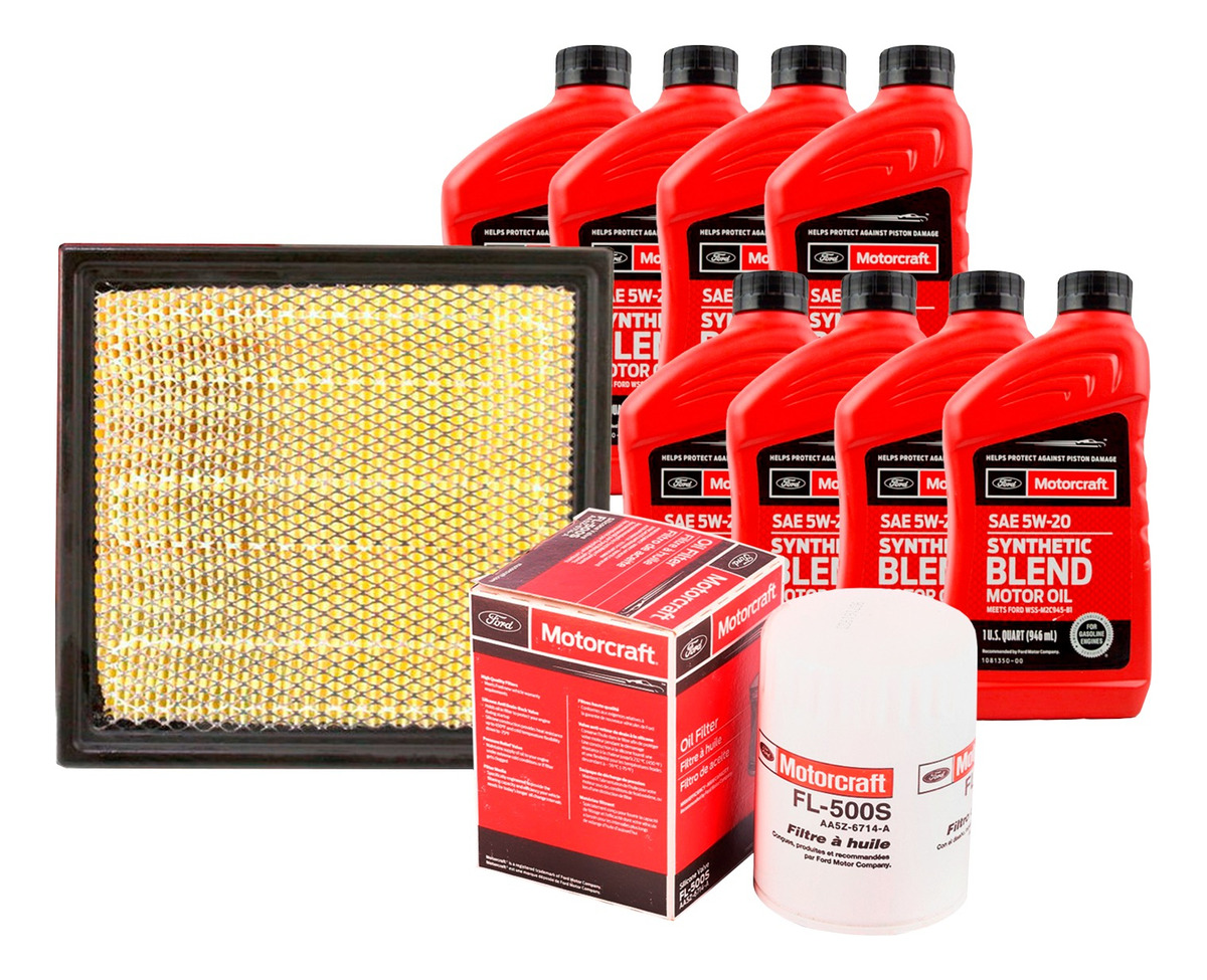 Motorcraft - Kit Mantención Ford F150 5.0 Filtro Aceite+Aceite+Aire