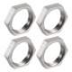 thumbnail image 1 of 4 piezas de contratuerca hexagonal para ajuste de tuberías, tuerca hexagonal de acero inoxidable 304 NPT 1/2" rosca hembra para plomería fija, 1 of 5