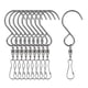 thumbnail image 2 of 10x Clips De Ganchos Giratorios En Forma De S Para Colgar Flores De Viento De Jardín/macetas, 2 of 5