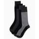 thumbnail image 4 of Calcetines de vestir Calvin Klein, mezcla de algodón suave, 4 unidades, para hombre, color negro y g, 4 of 7