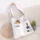 thumbnail image 1 of 1pc Unisex Shopping Bags, Canvas Commuter Vest Bag, Cotton Cloth Handbags For Supermarket, Grocery, As Tote School Bag, 1 of 4