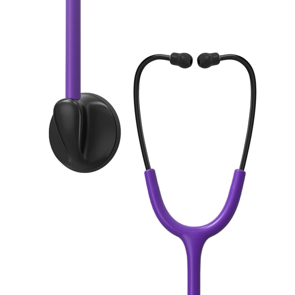 Estetoscopio Clairre de un solo cabezal para médicos y enfermeras, color morado