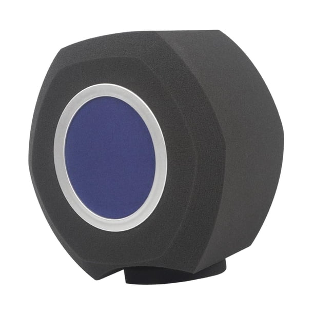 Filtro acústico de pantalla de micrófono, filtro de micrófono con cubierta de malla, parabrisas de sonido absorbente de sonido, protector de micrófono azul