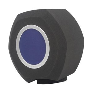 Magideal - Filtro Acústico De Pantalla De Micrófono, Filtro De Micrófono Con Cubierta De Malla, Parabrisas De Sonido Absorbente De Sonido, Protector De Micrófono Azul