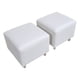 thumbnail image 3 of Poufs Cuadrados En Lino Crudo, 3 of 3