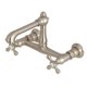 thumbnail image 1 of Grifo Kingston Brass English Country de montaje en pared, níquel cepillado, 1 of 2