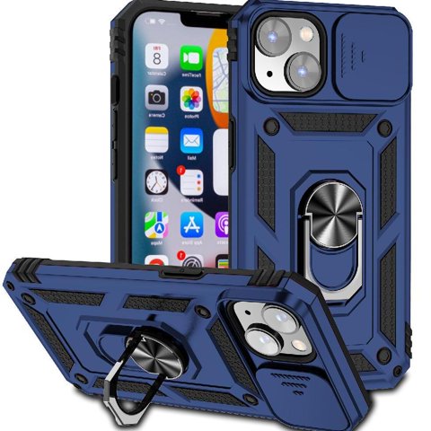 Estuche Gangxun Para Iphone 14, Soporte Giratorio 360°, Estilo Mecánico Y Magnético
