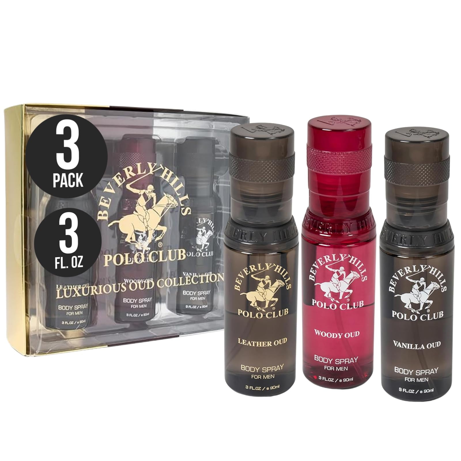 Set De Regalo Body Spray Beverly Hills Polo Club Bhpc Para Hombre