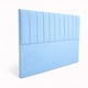 thumbnail image 2 of Respaldo 2 Plazas Lineal - Felpa Celeste  LORE | Diseño Tubular Moderno, 2 of 3