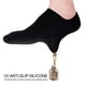 thumbnail image 4 of Pantalones cortos No Show Socks Wernies para mujer, negros, de corte bajo, antideslizantes, 4 of 7