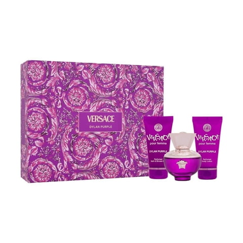 Set De Regalo Perfume Versace Dylan Purple Para Mujer, 50 Ml, 3 Piezas