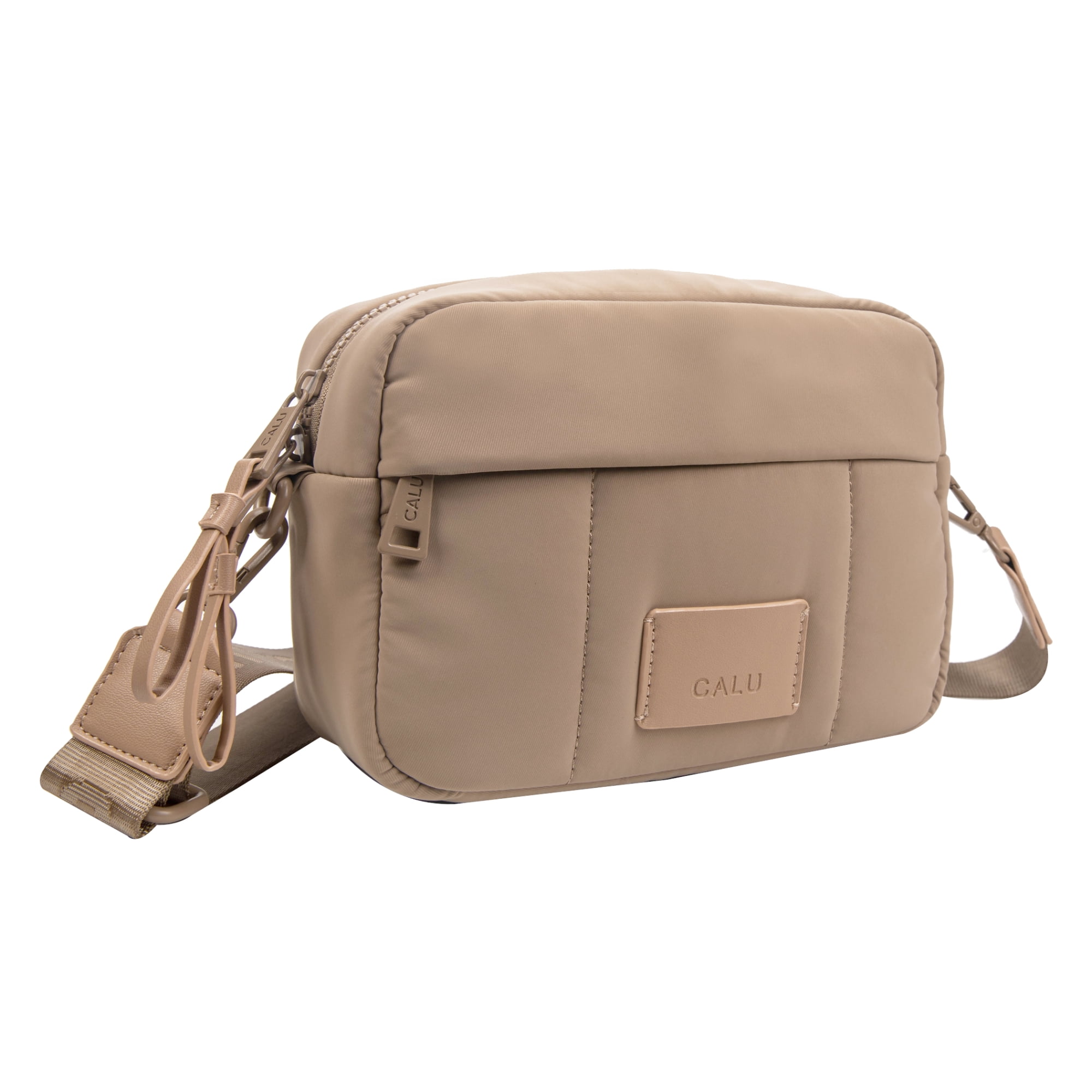 Calu Bags - Cartera Bandolera Josephine Compacta Taupe Calu