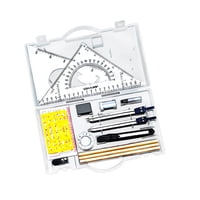 Bothyi - Architects Compass Ruler Juego De Geometría De Precisión Ligero Con Caja De Almacenamiento