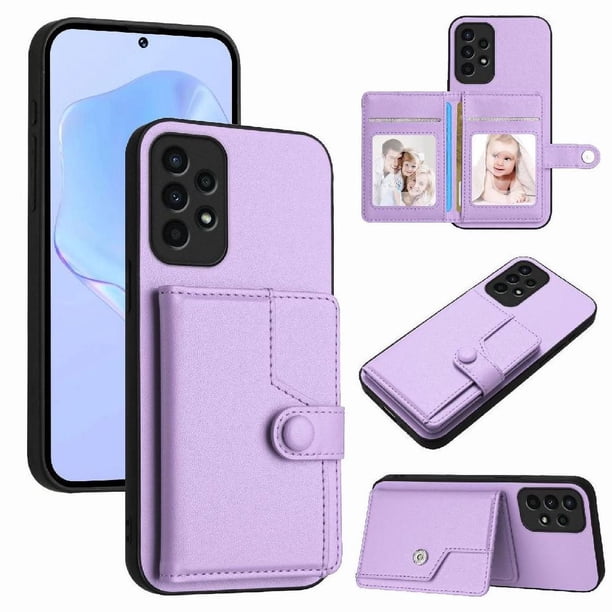 FOXDOCK Funda para SAMSUNG Galaxy A13 4G con Bloqueo RFID - Diseño Elegante con Cierre de Botón