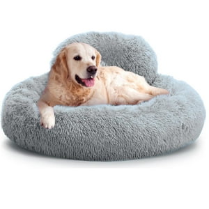 Cama Mascota Grande Yep Perro Xl Antiestrés Y Ronquido Gris