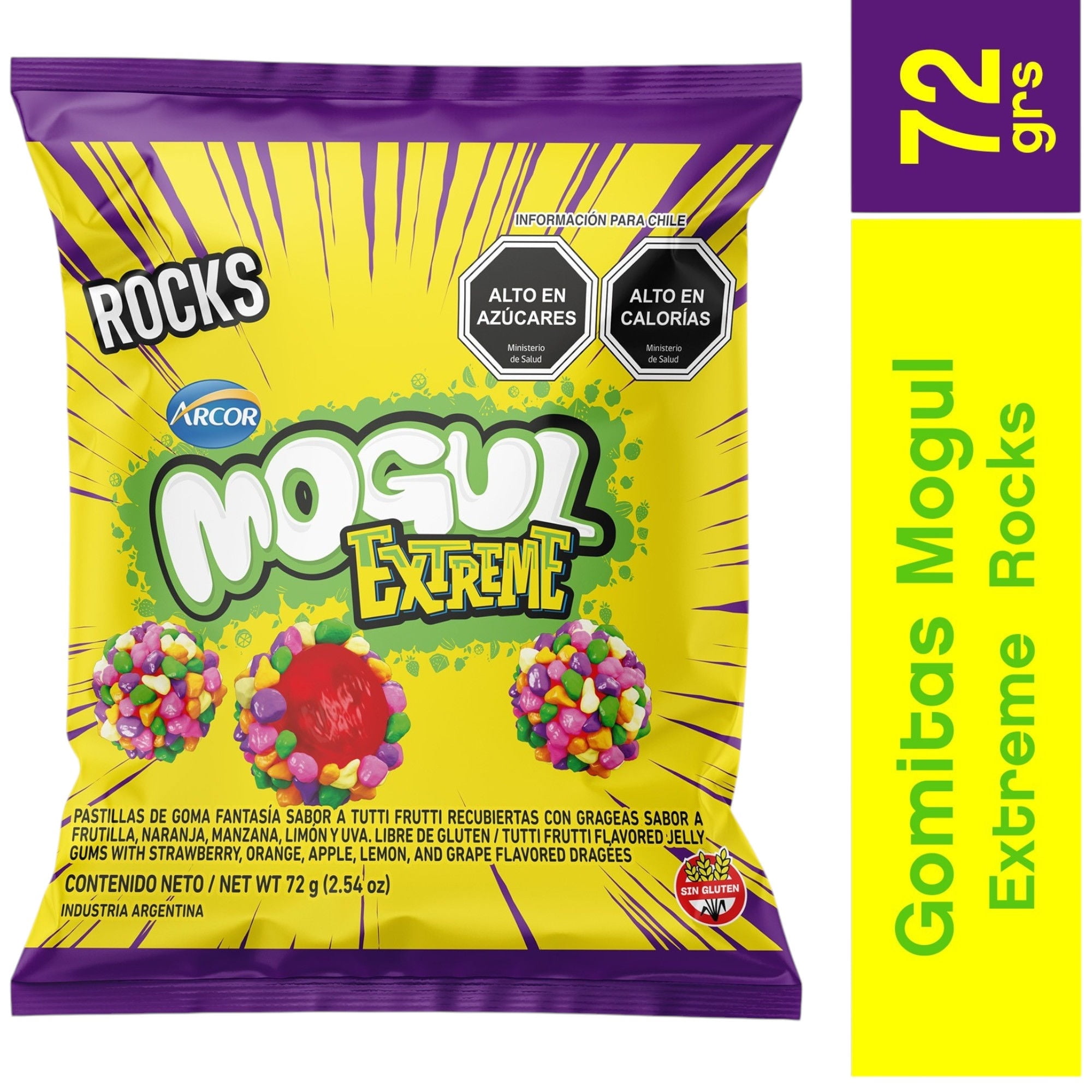 Gomitas Extreme Rocks 72 g Mogul