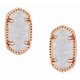 thumbnail image 1 of Aretes Kendra Scott Ellie Oro Rosa Drusy Iridiscente, 1 of 2