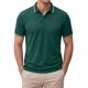 thumbnail image 1 of INSPIRE CHIC Camisa Polo de Hombre de Manga Corta Casual de Verano para Tenis Golf XL Verde Oscuro, 1 of 5