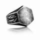 thumbnail image 1 of Anillo de Hombre Hexagono Plateado Envegecido Moda 2020, 1 of 3
