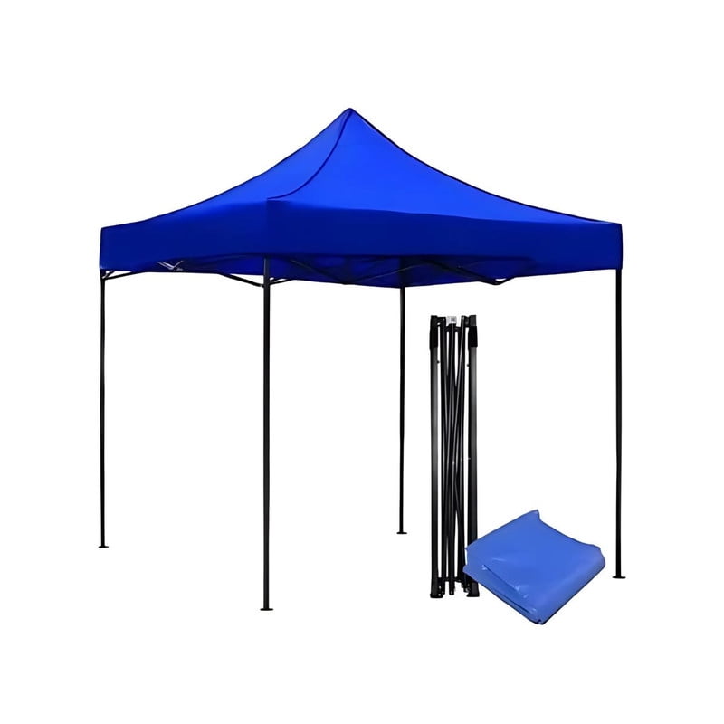 Tododescuento - Toldo Plegable 3x3 Mts Azul ,arma Fácil, Oferta, Plegable