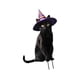 thumbnail image 2 of Estatua De Gato Para Jardín, Decoración De Halloween, Estaca De Animal Para Patio, Césped, 18,3 X 28 Cm, Con Sombrero Morado, 2 of 5