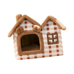 Ioensy - Cama Para Dormir Para Gatos Cojín Transpirable Antideslizante Lavable Accesorios Para Gatos Marrón