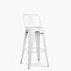 thumbnail image 2 of Taburete alto 76 Tolix Asiento metal c/resp Blanco, 2 of 5